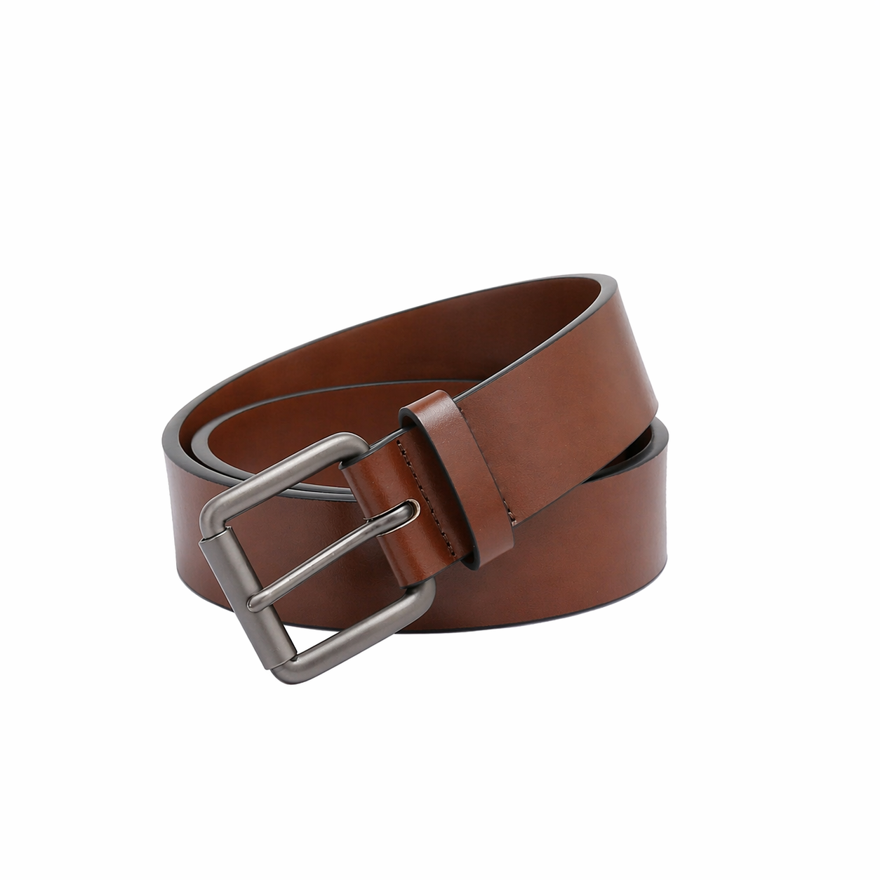 Casual belt w/ Roller buckle in Gunmetal (30-36) by Doshi FCSA