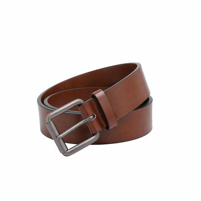 Casual belt w/ Roller buckle in Gunmetal (30-36) by Doshi FCSA