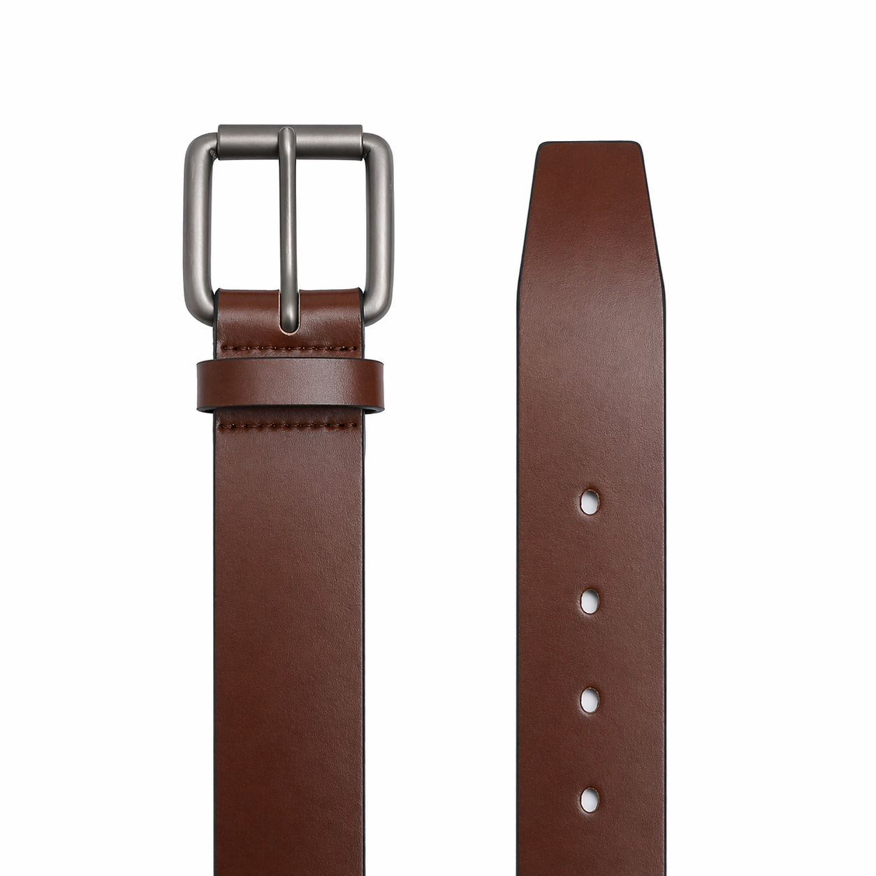 Casual belt w/ Roller buckle in Gunmetal (30-36) by Doshi FCSA