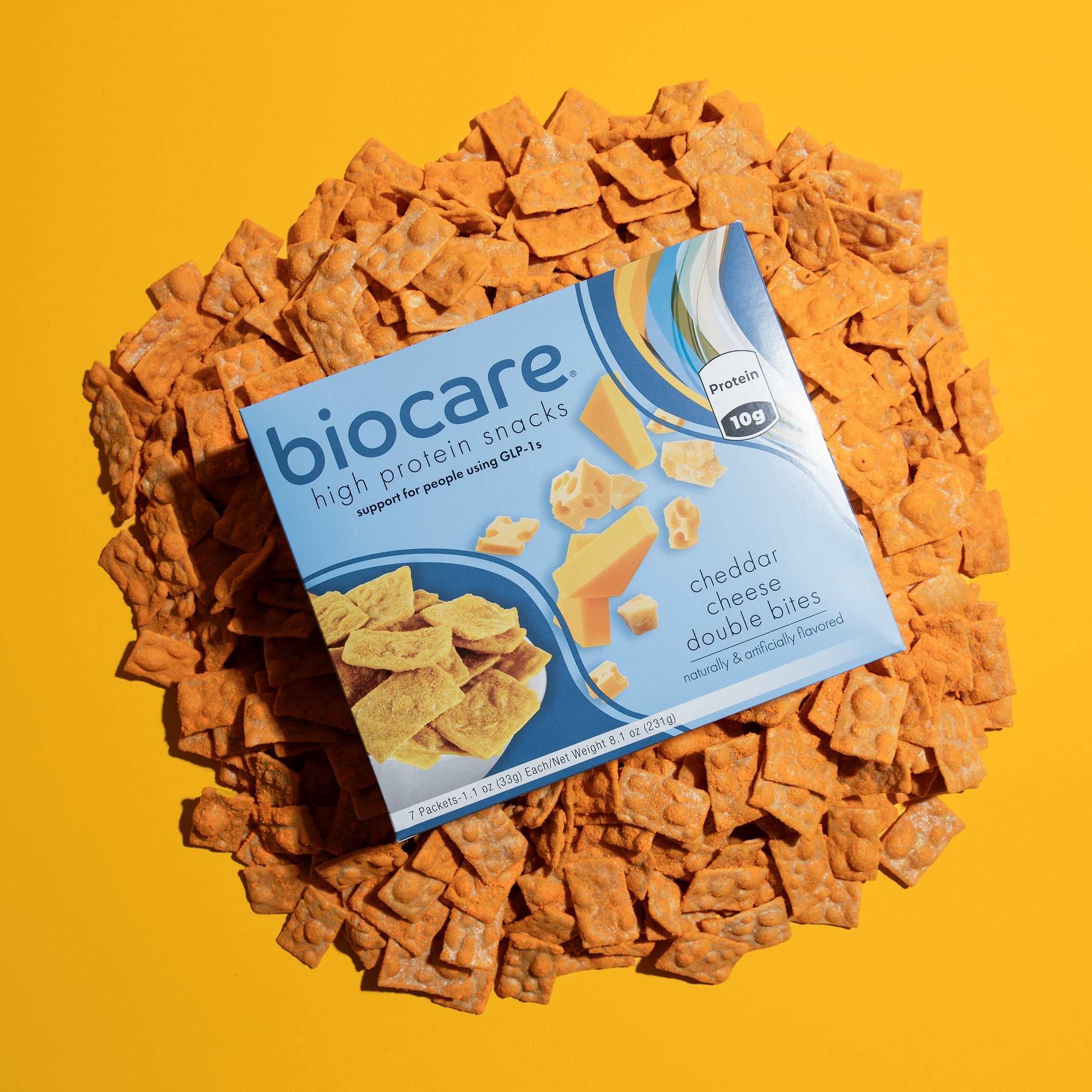 High Protein Cheddar Cheese Double Bites by Biocare