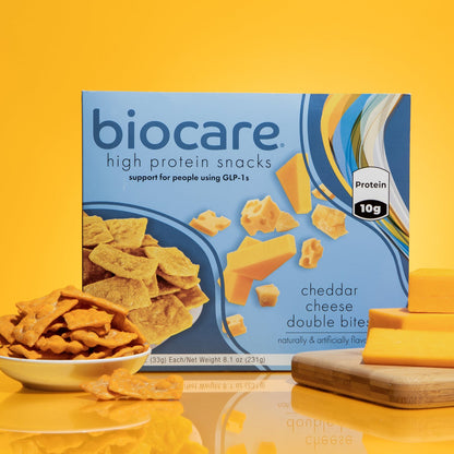High Protein Cheddar Cheese Double Bites by Biocare