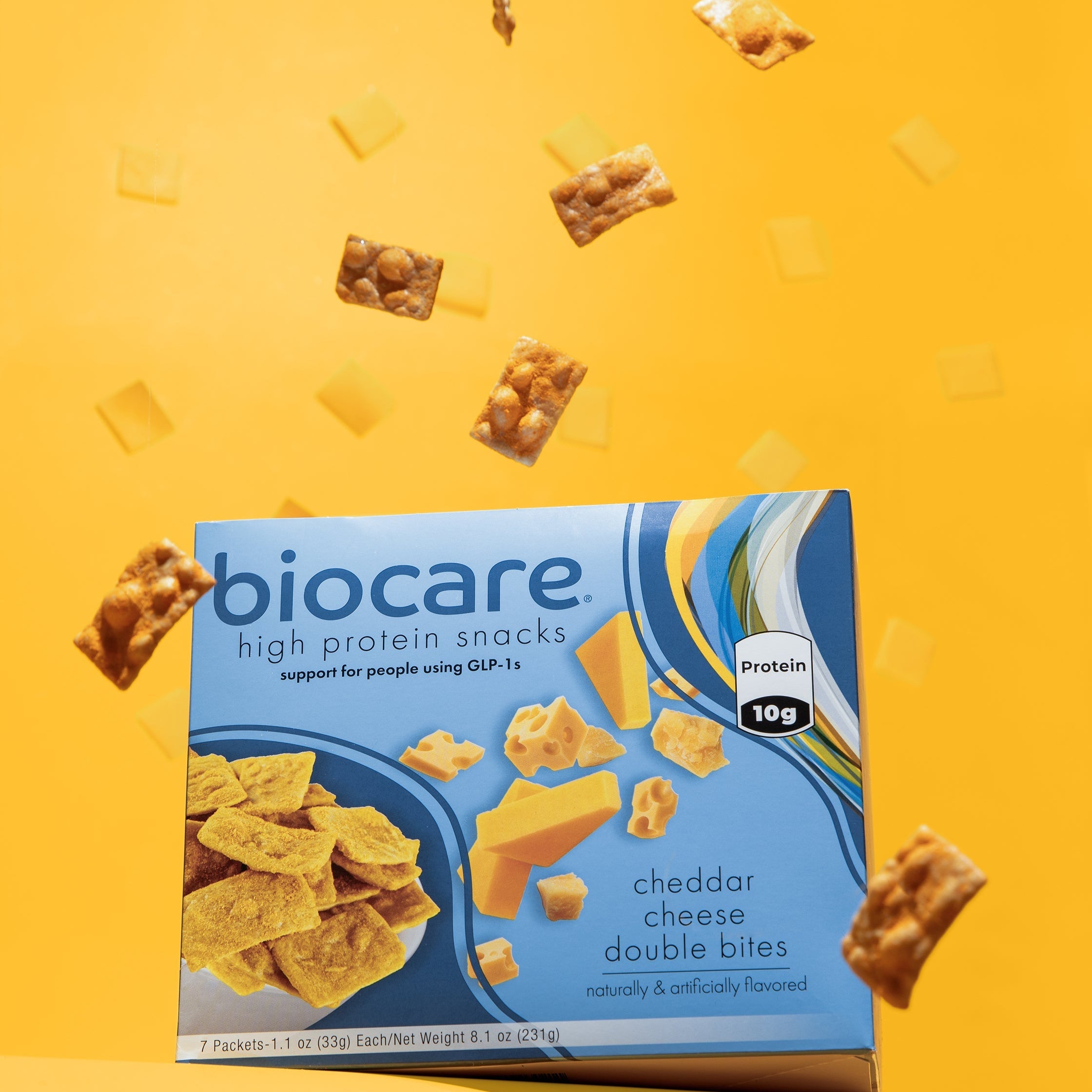High Protein Cheddar Cheese Double Bites by Biocare