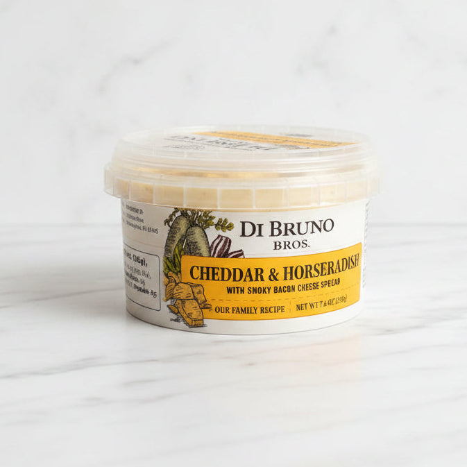 Cheddar &amp; Horseradish with Smoky Bacon Cheese Spread by Di Bruno Bros.