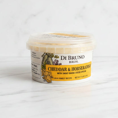 Cheddar &amp; Horseradish with Smoky Bacon Cheese Spread by Di Bruno Bros.
