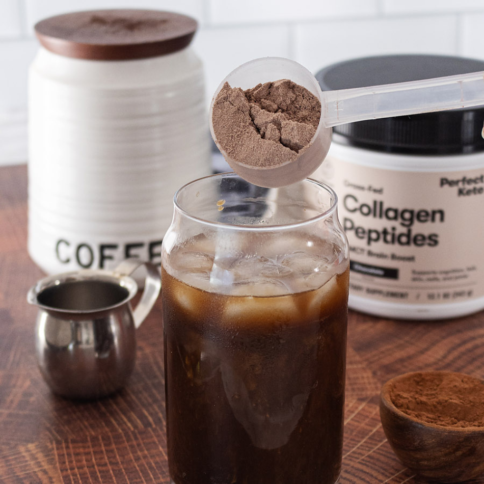 Grass-Fed Collagen Peptides &amp; MCT Brain Boost by Perfect Keto