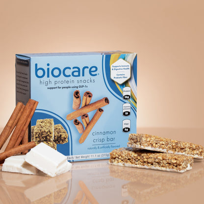 High Protein Cinnamon Crisp Bar by Biocare