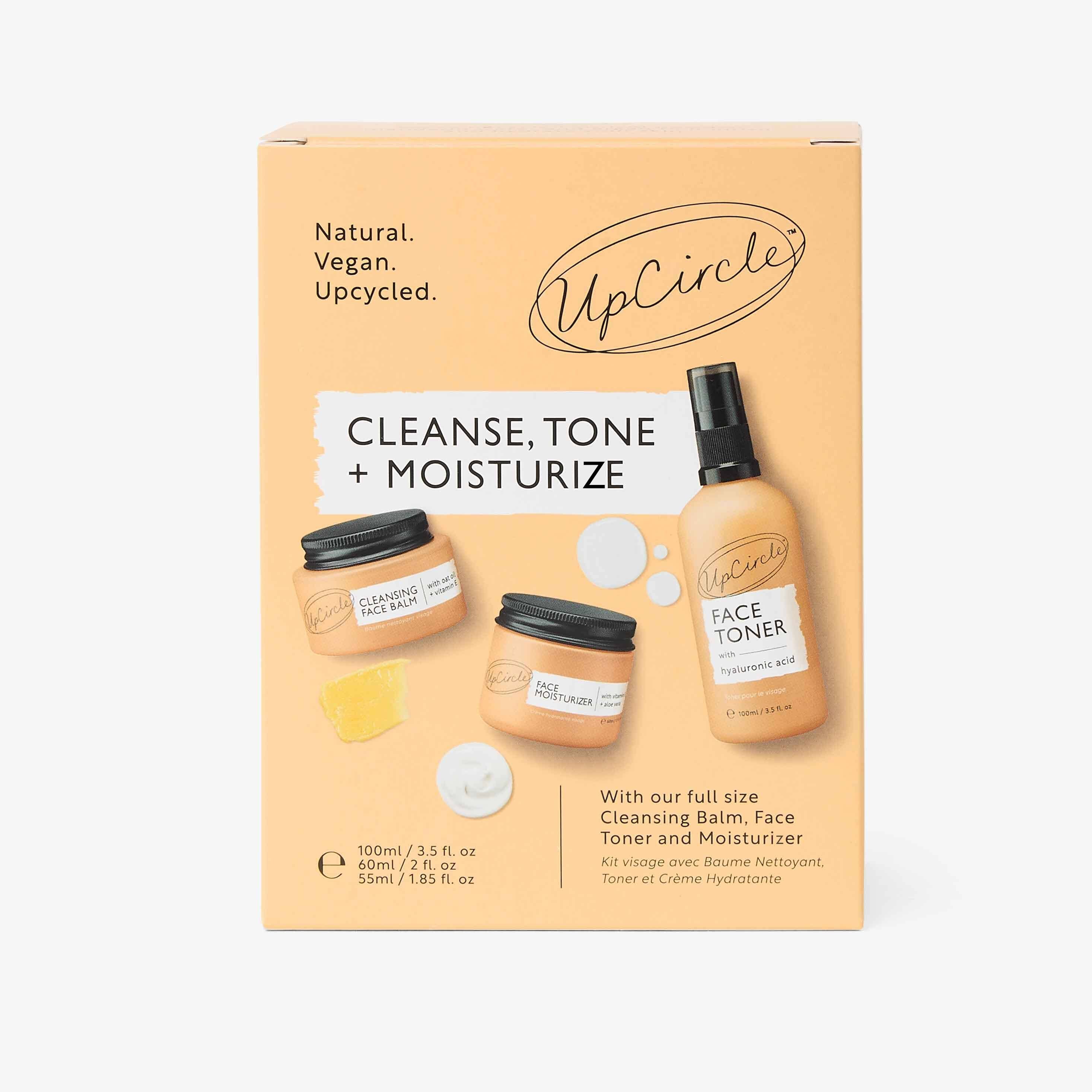 Cleanse, Tone + Moisturize Set by UpCircle