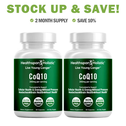 CoQ10 Supplement 30 Capsules by Healthspan Holistic