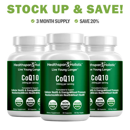 CoQ10 Supplement 30 Capsules by Healthspan Holistic
