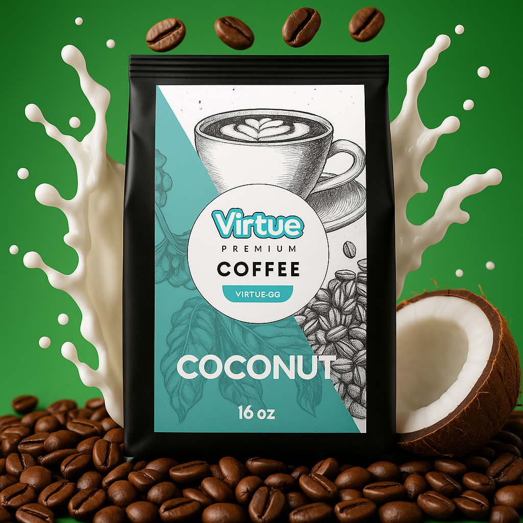 Coconut Creme Flavored Coffee – 16oz | Virtrue Premium by Virtrue