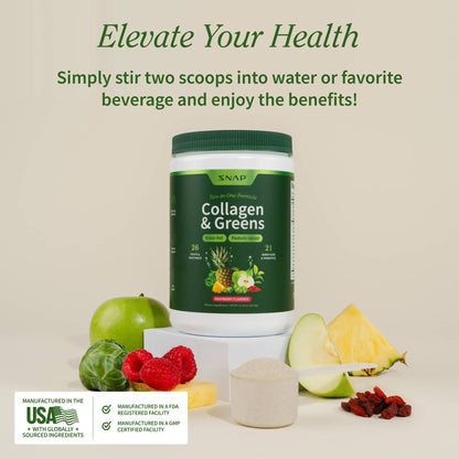 Collagen &amp; Greens by Snap Supplements