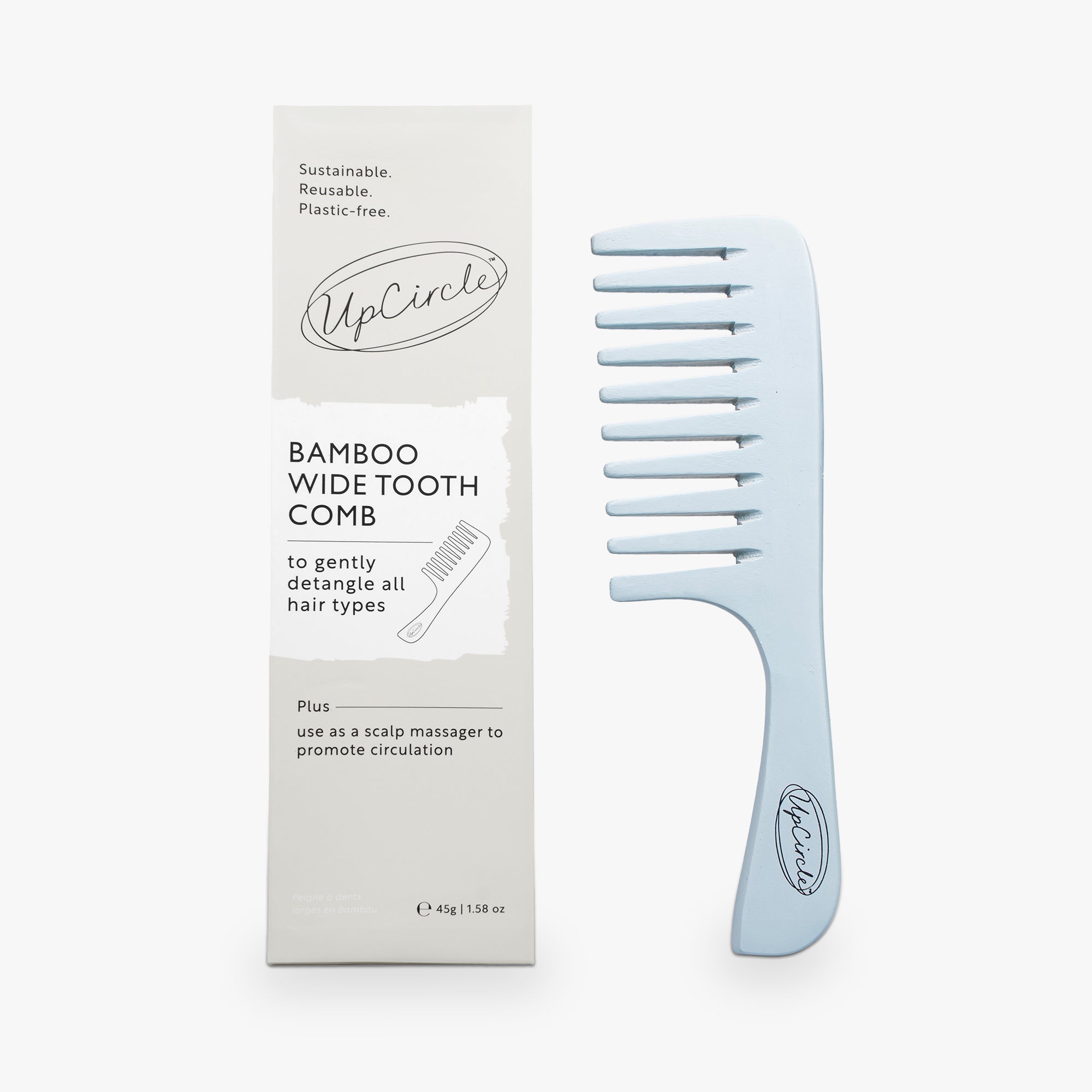 Bamboo Wide Tooth Comb by UpCircle