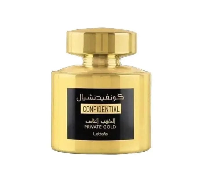 Confidential Private Gold By Lattafa Unisex 3.4 oz EDP Spray by perfumesandrea