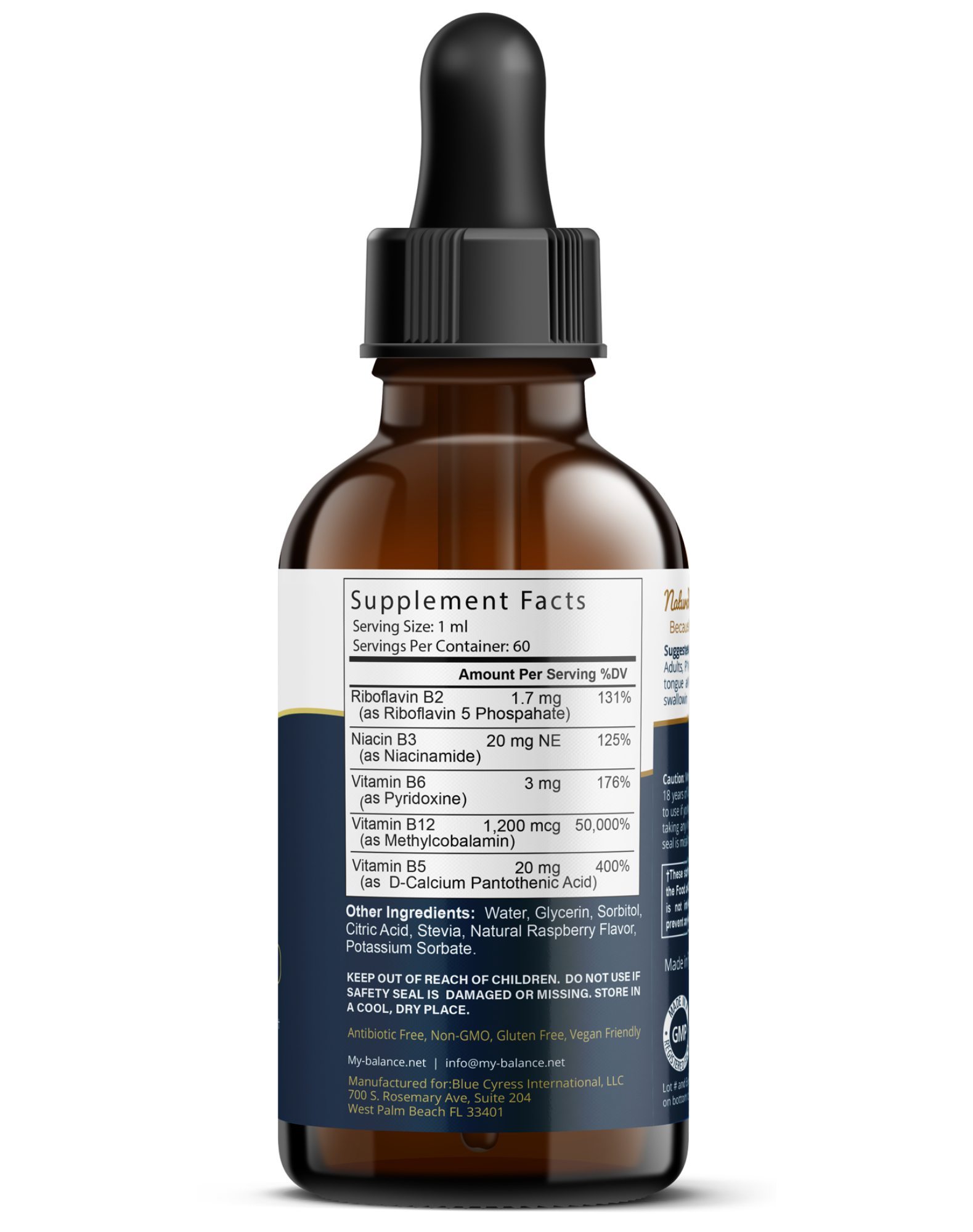 B-12 Drops - Bioactive B12 Methylcobalamin by My Balance
