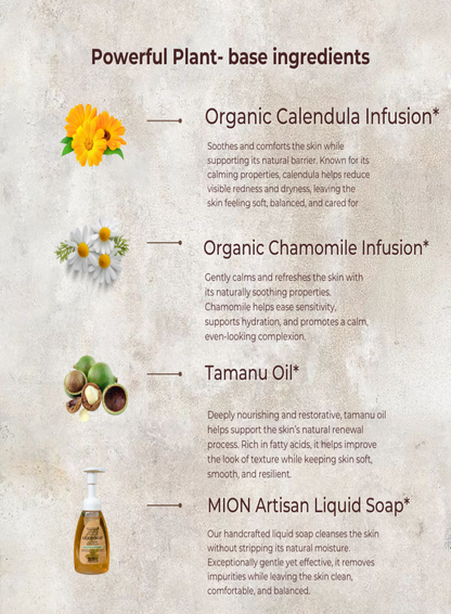 Face Wash | with Rose Hip and Tamanu Oils by MION Artisan Soap Co.