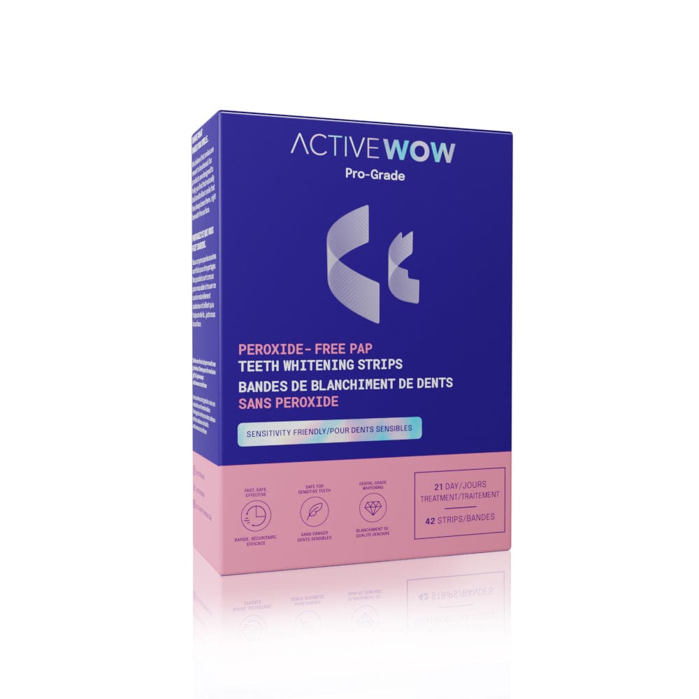 Teeth Whitening Strips - Peroxide-free PAP by Active Wow