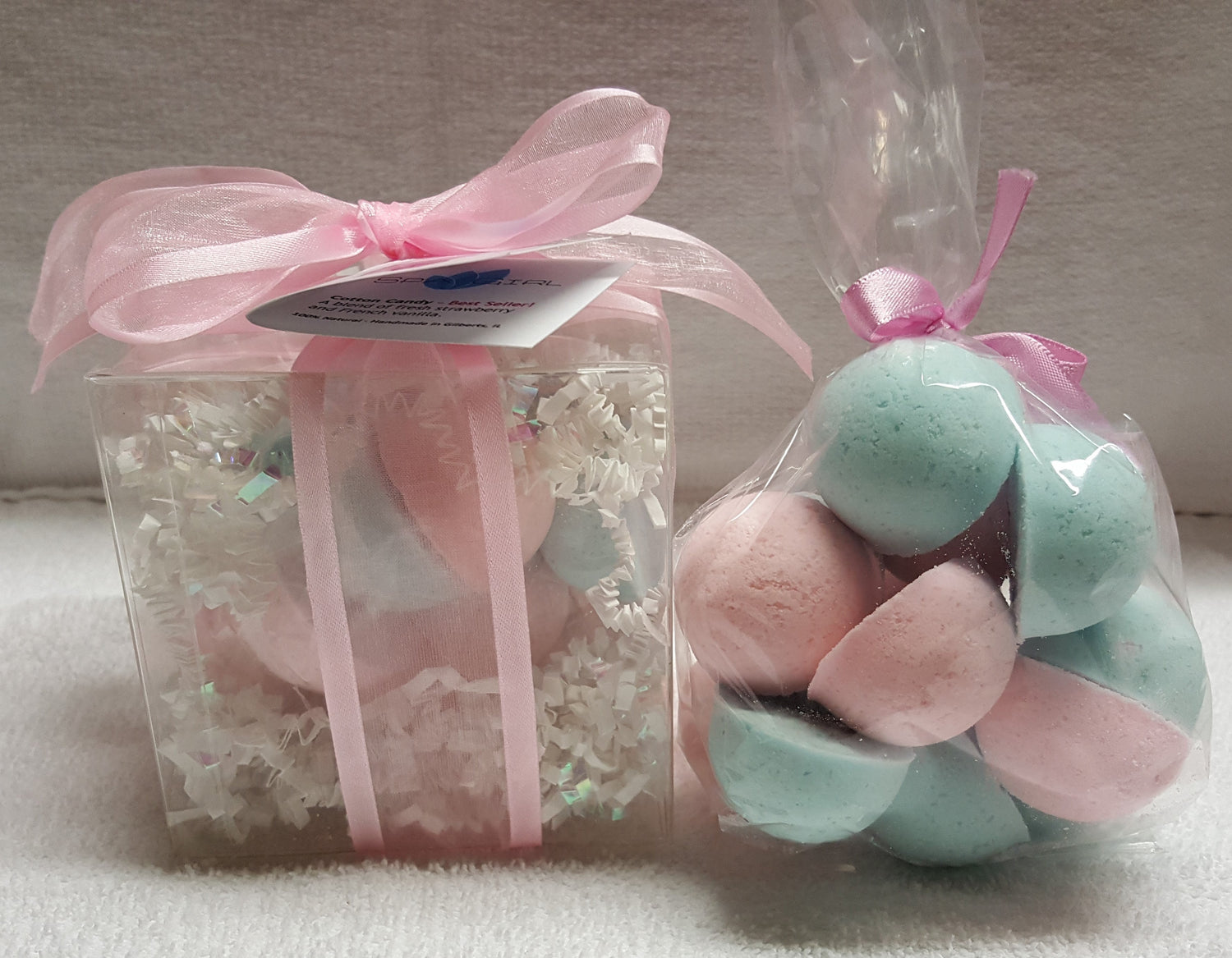 Cotton Candy 14-pack Bath Bomb Gift Set by Spa Pure