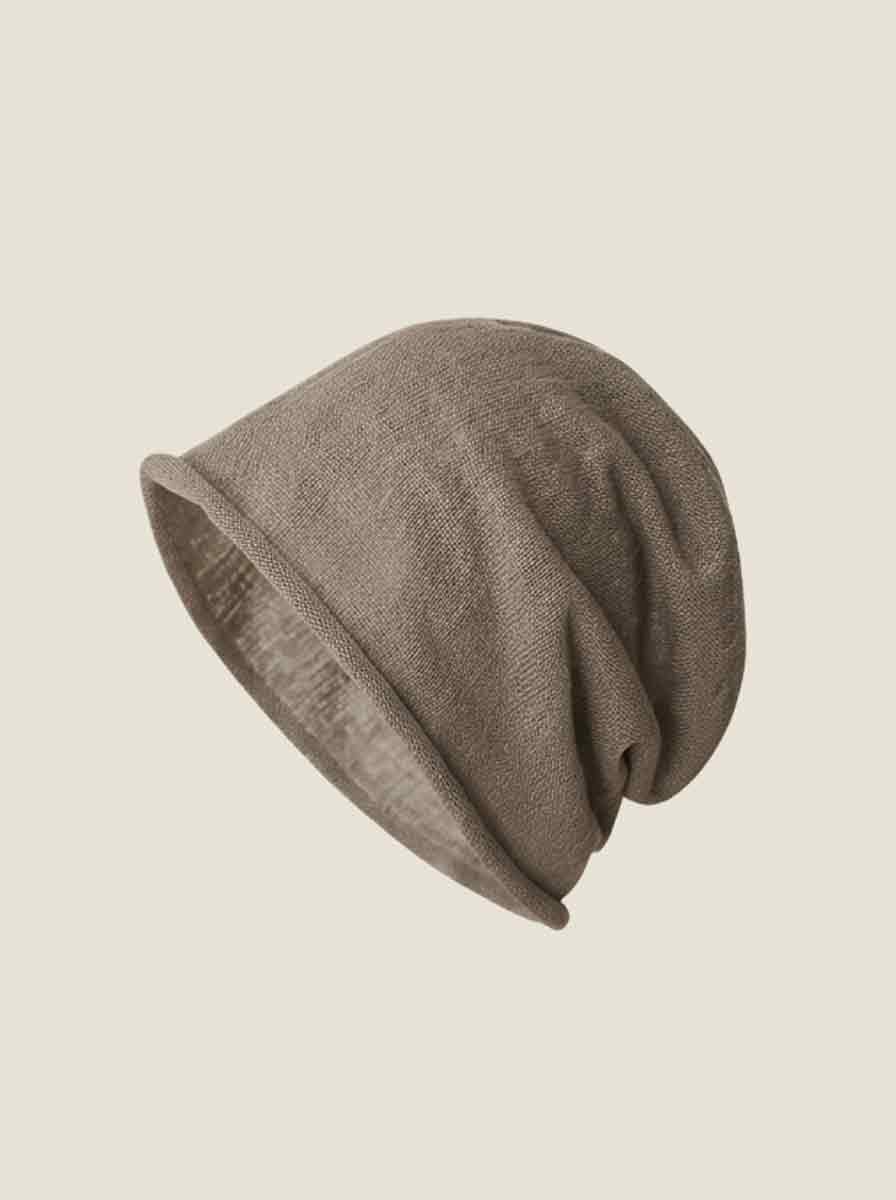 Cotton Linen Slouchy Beanie Lightweight Breathable Casual Hat by LINTICO