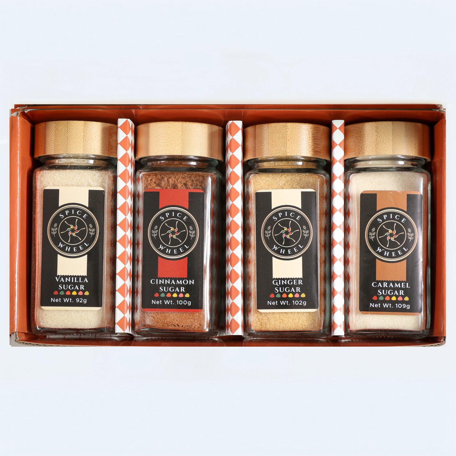 Cozy Sugar Gift Set – Vanilla, Cinnamon, Ginger &amp; Caramel by Spice Wheel