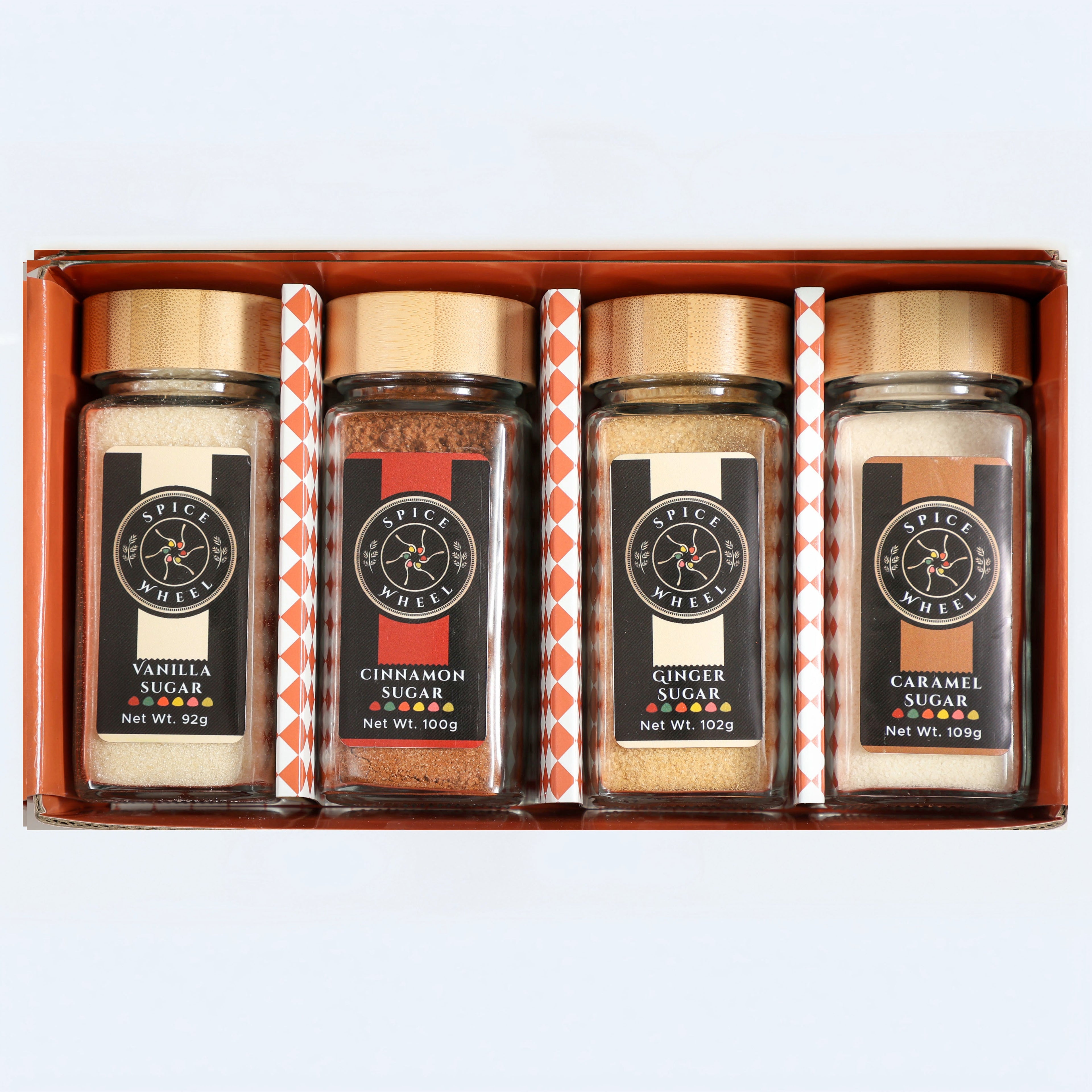 Cozy Sugar Gift Set – Vanilla, Cinnamon, Ginger &amp; Caramel by Spice Wheel