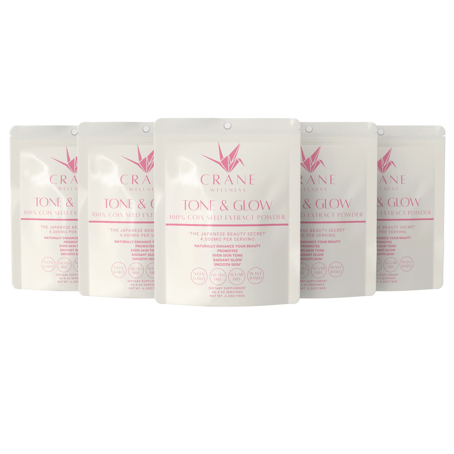Tone and Glow Coix Seed Extract Powder by Crane Wellness