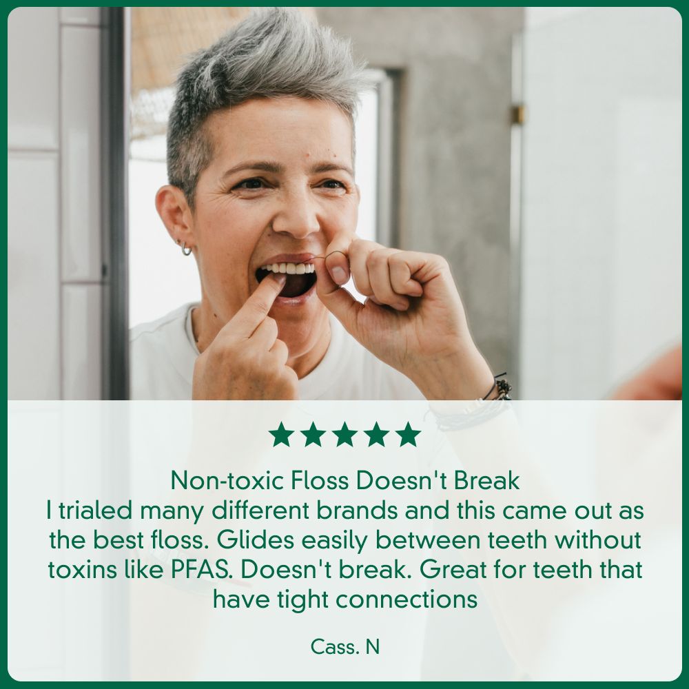 Brilliant Black® Floss – Whitens Between Teeth Naturally by Terra &amp; Co.