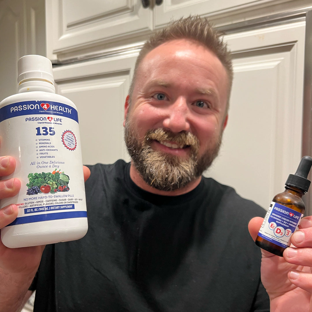 D3, K2 &amp; Omega-3 Daily Liquid Vitamins by Passion 4 Health