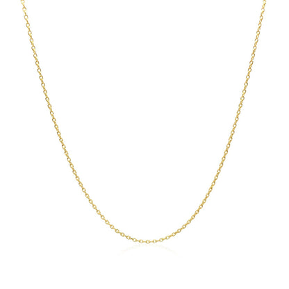 Adjustable Cable Chain in 14k Yellow Gold (0.97 mm)