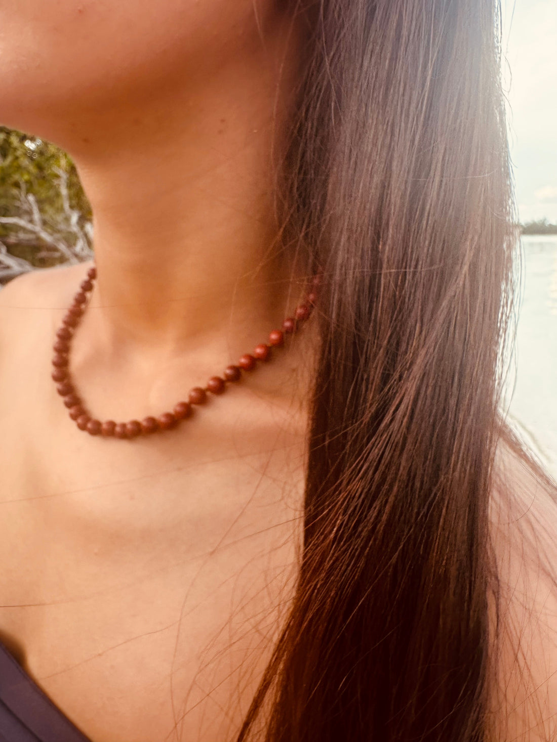 Pure Gemstone + Red Jasper || Necklace by CanyonLeaf
