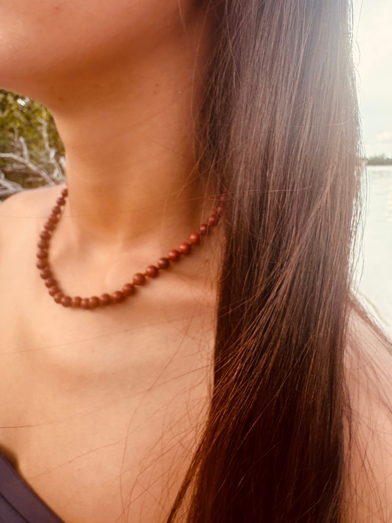 Pure Gemstone + Red Jasper || Necklace by CanyonLeaf