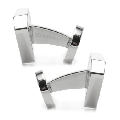 DC Superman Black Onyx Stainless Steel Cufflinks by Cufflinks.com