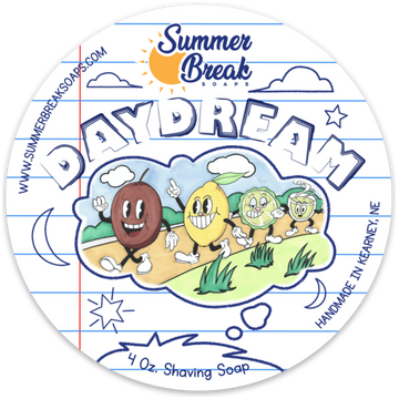 Summer Break Soaps Daydream Shaving Soap 4oz by Pasteur Pharmacy