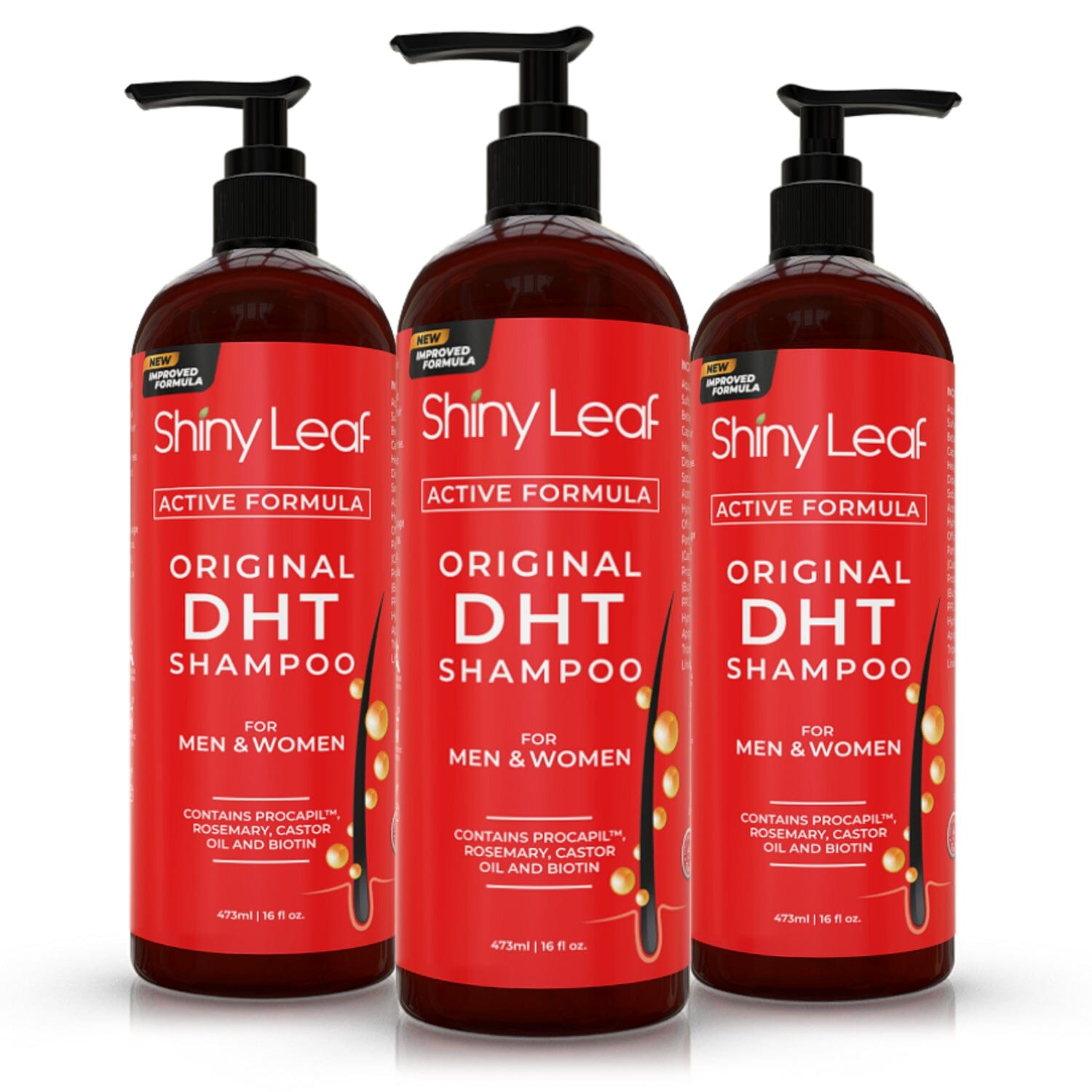 DHT Blocker Hair Loss Shampoo with Biotin — 16 oz by Shiny Leaf