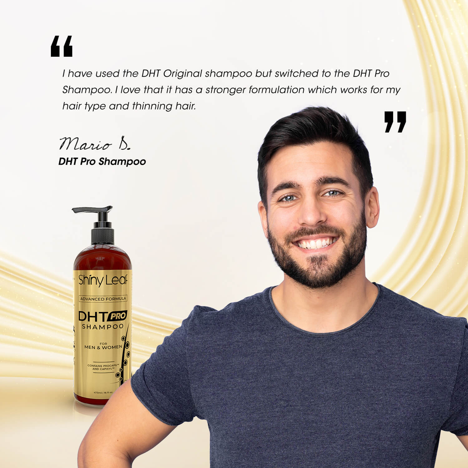 DHT Pro Shampoo with Procapil &amp; Capixyl — 16 oz by Shiny Leaf