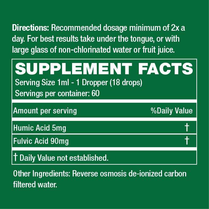 2oz Daily Minerals Fulvic Humic Concentrate by Healthspan Holistic