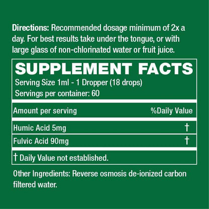 2oz Daily Minerals Fulvic Humic Concentrate by Healthspan Holistic