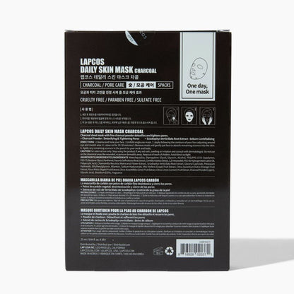 Daily Charcoal Sheet Mask - Skin Detox by LAPCOS