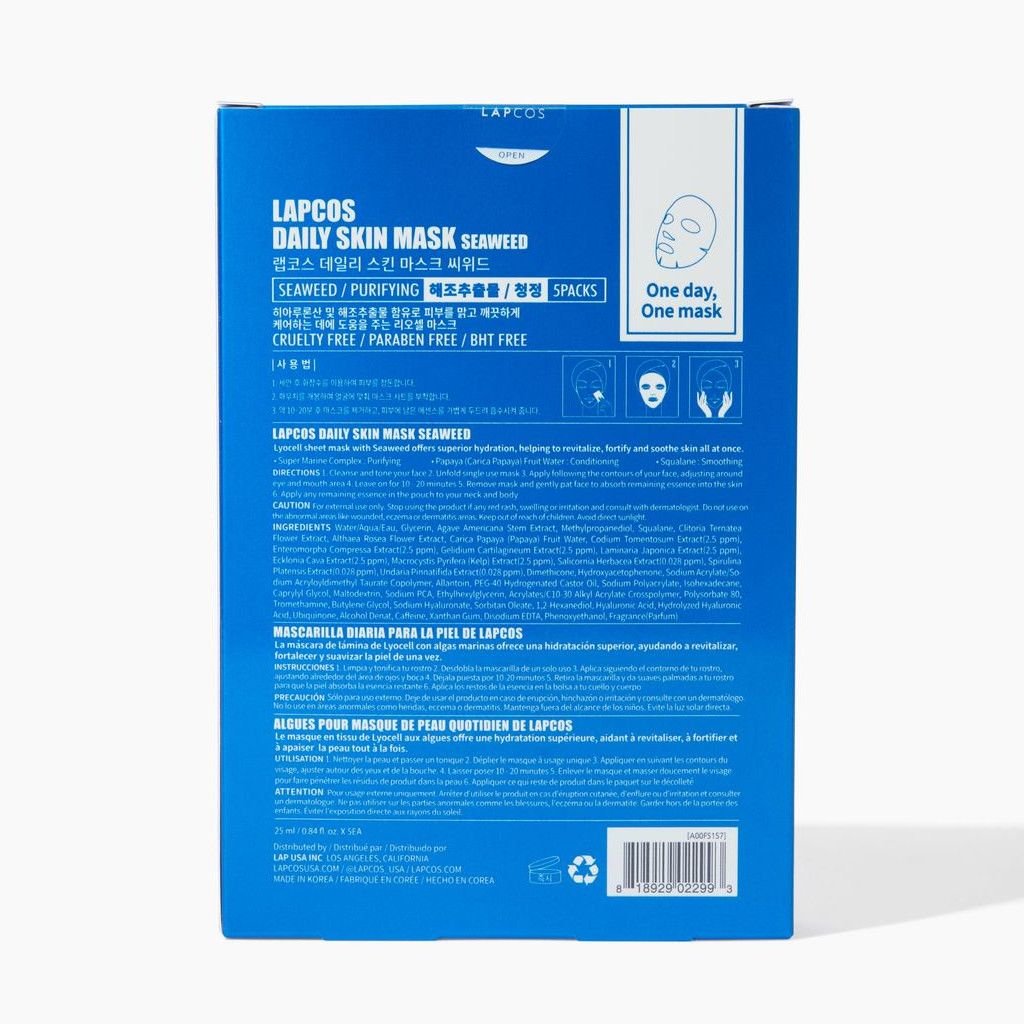 Daily Seaweed Facial Skin Mask by LAPCOS