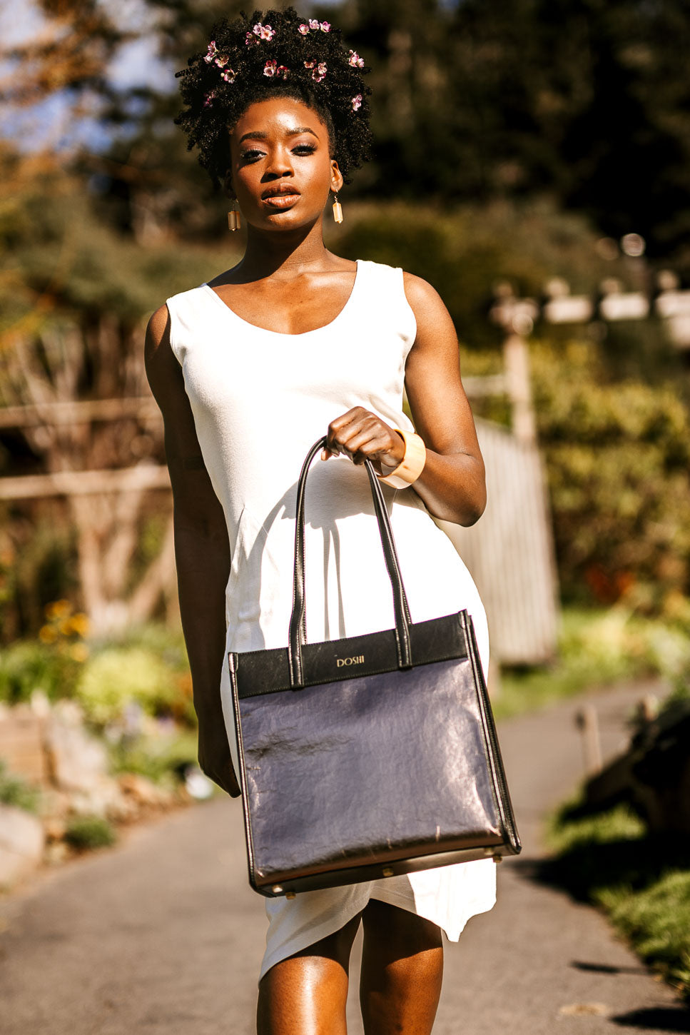 Portrait Tote 2 - Kraft Paper Vegan Tote by Doshi FCSA
