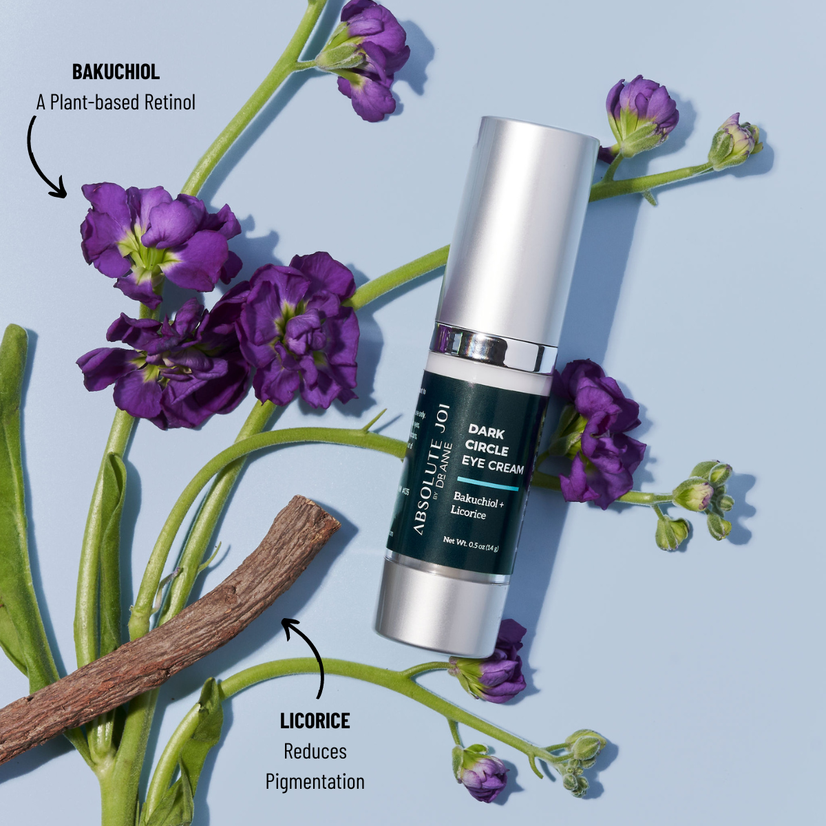Dark Circle Eye Cream with Bakuchiol and Licorice by AbsoluteJOI® Skincare