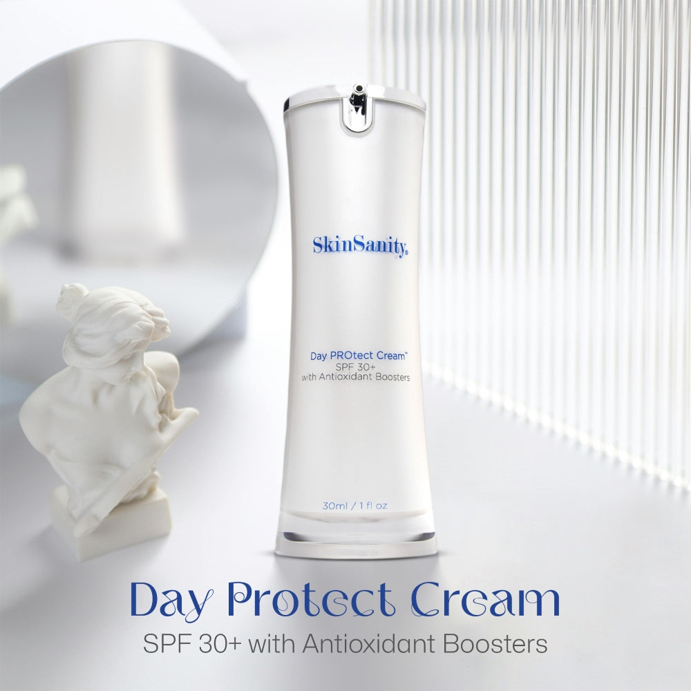 SkinSanity® Day PROtect Cream - Antioxidant Moisturizer with SPF 30 1 oz by Best Clean Beauty
