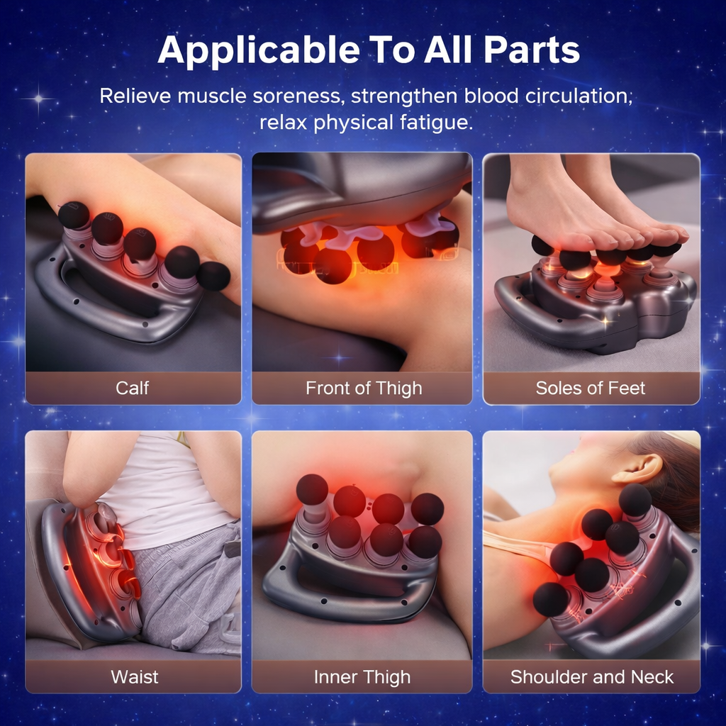 ThermaPulse™ Deep Tissue Massage Gun – Percussion &amp; Heat Therapy by Zorelie.co