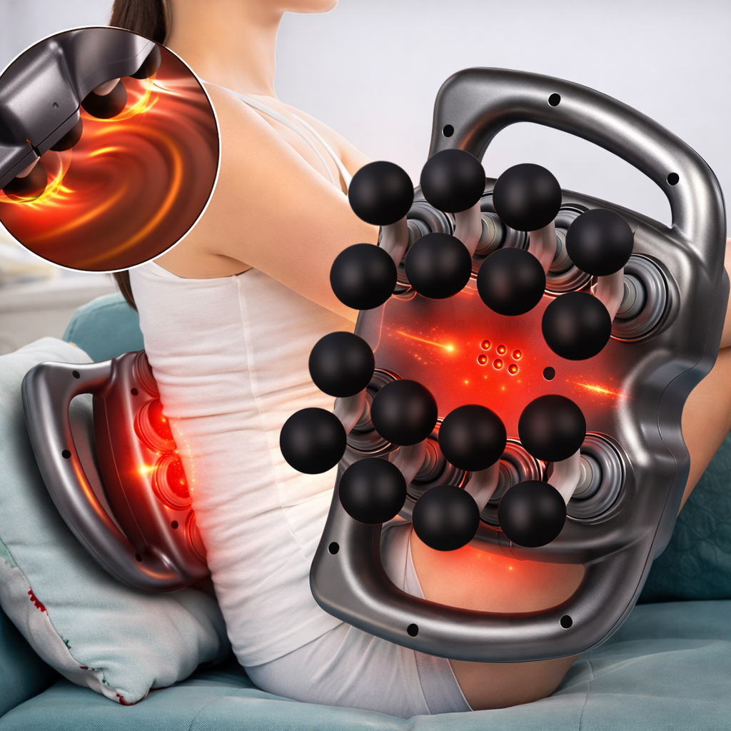 ThermaPulse™ Deep Tissue Massage Gun – Percussion &amp; Heat Therapy by Zorelie.co