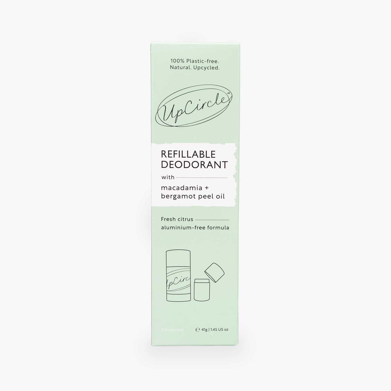 Refillable Deodorant with Macadamia + Bergamot by UpCircle