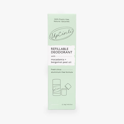 Refillable Deodorant with Macadamia + Bergamot by UpCircle