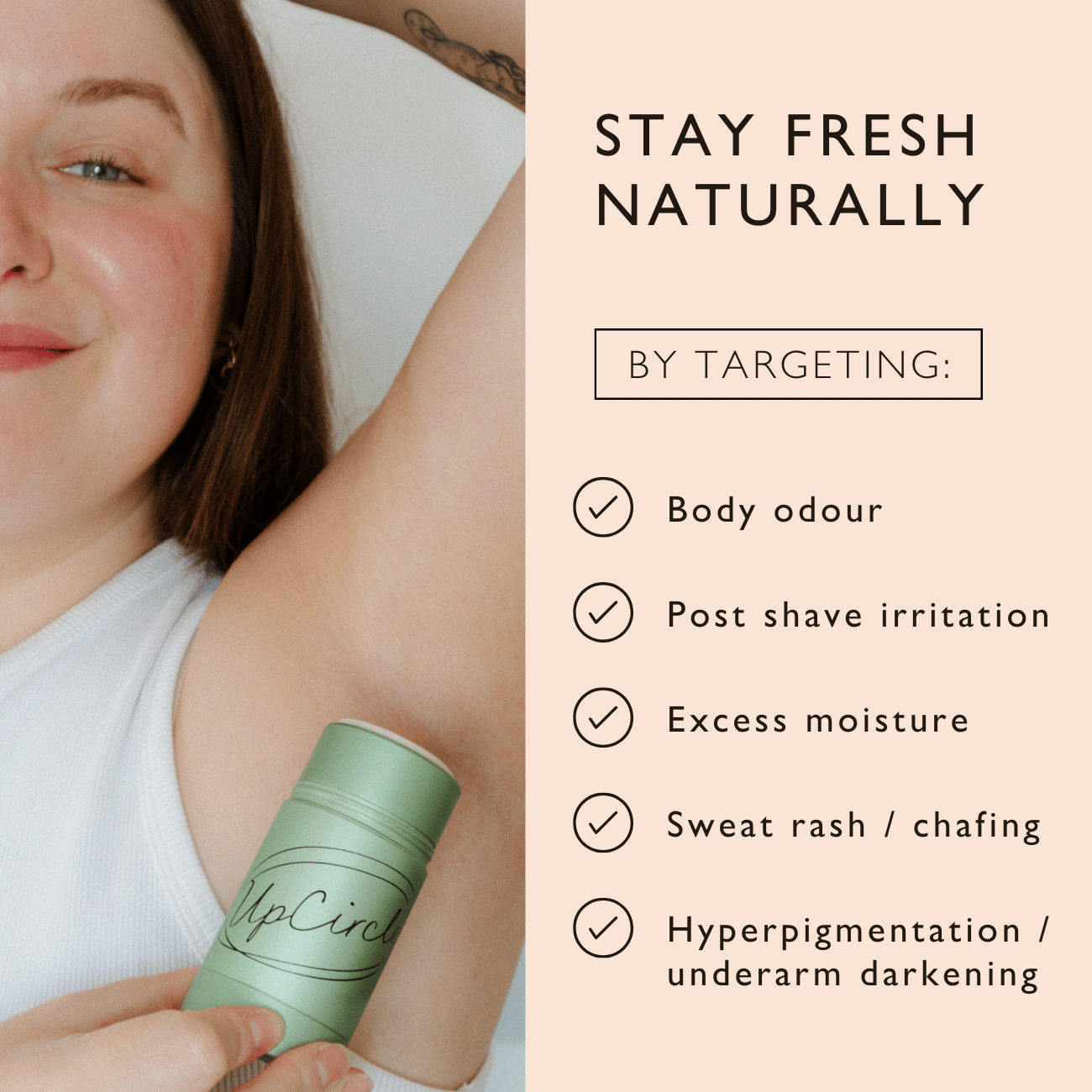 Refillable Deodorant with Macadamia + Bergamot by UpCircle