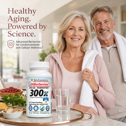 DiBerberine 300x: Dihydro Berberine Enteric + 300x Patent Pending Booster by RevGenetics