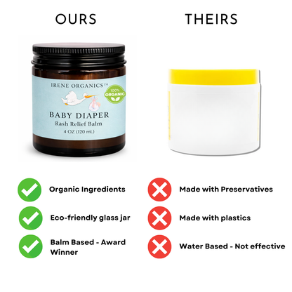 Baby Diaper Rash Relief Balm by Irene Organics