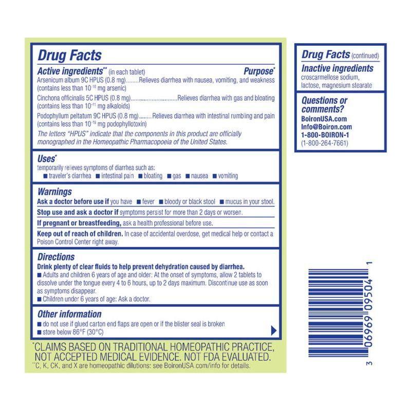 Boiron Diaralia 60 Tabs by Pasteur Pharmacy