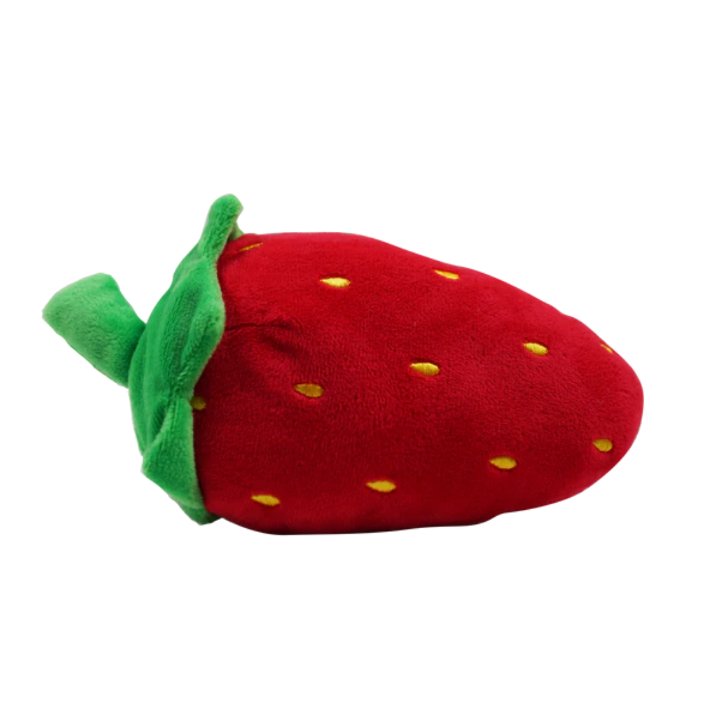 Happy Pet Plush Strawberry Dog Toy (1 unidad) by Farmacias Savia